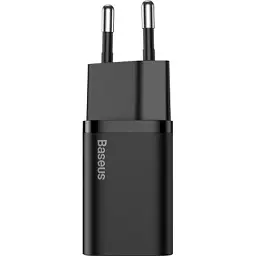 Зарядний пристрій Baseus 1xUSB 25W (USB-C) + Cable Type-C black (TZCCSUP-L01) - мініатюра 2