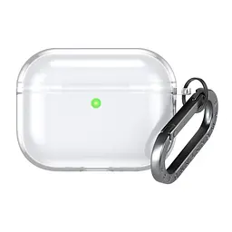 Чохол для навушників Apple AirPods Pro 3, прозорий, Air, термополіуретан (TPU), протиударний, захист від подряпин, пилу і ударів, футляр з карабіном для кріплення, точні вирізи для доступу до роз"ємів, ArmorStandart (ARM88268)