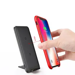 Бездротовий зарядний пристрій Baseus Three-coil Desktop Holder WXHSD-B01 Black - мініатюра 3