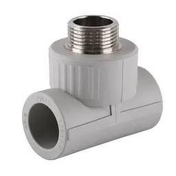 Трійник зовнішня різьба Vsplast PPR 25x1/2'' xx 1016