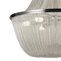 Люстра стельова LED Levistella 908D0029-8 Silver, 8 ламп, E14, срібний метал, неокласичний стиль - мініатюра 4