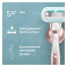 Змінні картриджі для гоління (леза) жіночі Venus Pro Smooth Sensitive 3 шт. - мініатюра 4