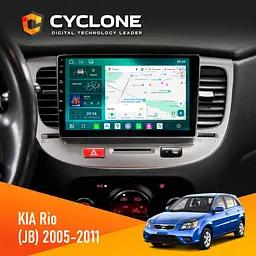 Штатна магнітола KIA Rio (JB) 2005-2011 Cyclone C9-013 4x64 DSP 4G Cyclone (НФ-00007299)