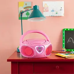 Музичний Бумбокс Auna Roadie CD Boombox FM Radio Light Show (10029815) - мініатюра 4