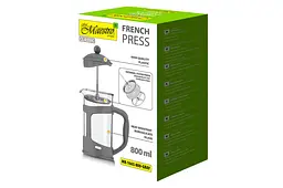 Френч-прес Maestro MR-1665-800-GRAY 800мл пластик сірий - мініатюра 3