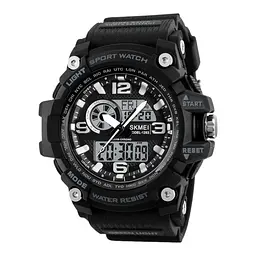 Наручний годинник чоловічий 1283 All Black. Skmei acs0030825