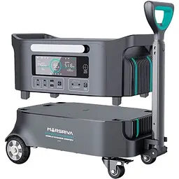 Marsriva HES20 модульна зарядна станція з базою 2200 Вт 2074Вт/г, 4xAC USB-C, UPS, LiFePO4 App (HES20_MARSRIVA)