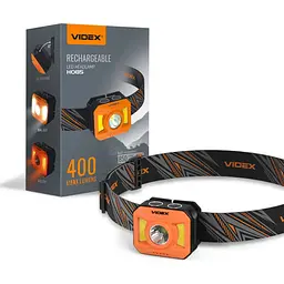 Налобний світлодіодний ліхтарик Videx VLF-H085-OR 400 Lm 5000 K (VLF-H085-OR) - мініатюра 2