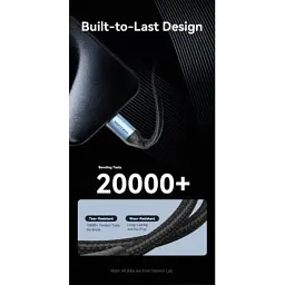 Дата кабель USB-C to USB-C 1.5m 240W aluminum black Vention (TREBG) - мініатюра 6