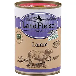 Консерви для собак Landfleisch Dog Wolf Lamm з ягнятком