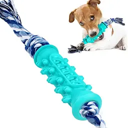 Іграшка для собак Bronzedog PetFun Dental Кость з канатом - мініатюра 1