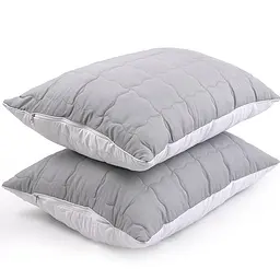 Набір Руно ковдра 200х220 + 2 подушка 50х70 "Grey White" 925.52_Grey White - мініатюра 4