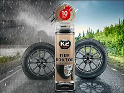 Герметик вулканізатор шин K2 TIRE DOCTOR 500 мл (B311) - мініатюра 2