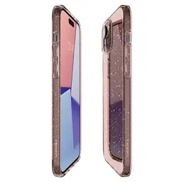 Чохол Spigen Liquid Crystal Glitter Rose Quartz для iPhone 15 (ACS06789) - мініатюра 8