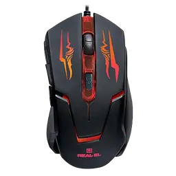 Миша REAL-EL RM-520 Gaming RGB Black (EL123200020)