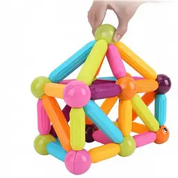 Магнітний конструктор дитячий 26 паличок 10 кульок SKY Magnetic Sticks - мініатюра 5