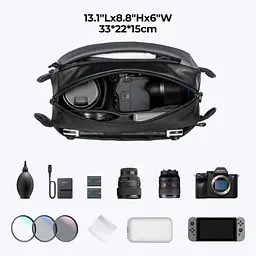 Фотосумка K&F Concept Alpha Camera Sling Bag Сірий, 10L (KF13.157) - мініатюра 5