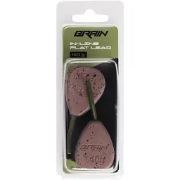 Грузило Brain In-Line Flat Lead 140g 2шт/уп Grown - мініатюра 2