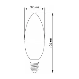 Лампочка TITANUM LED C37e 3.5W E14 4100K (VL-C37e-35144) - мініатюра 2
