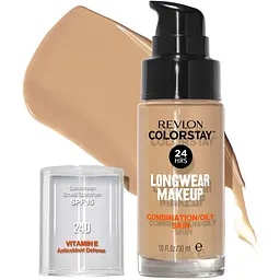 Тональна основа для обличчя Revlon ColorStay Longwear Makeup Combination/Oily skin 240 Medium Beige 30 мл (7265318006)