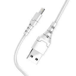 Кабель Aspor A101L Lightning Fast Charge 3A/2м- білий - мініатюра 2