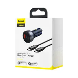 Автозарядне Baseus Particular Digital Display PPS 65 W 2 порти - мініатюра 7