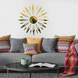Дзеркальний декор Wall Sticker SW-00002522 акриловий самоклеючий 25 шт. золото - мініатюра 6