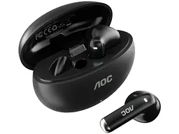 Навушники TWS AOC ACT1501BK Black - мініатюра 4