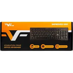 Клавіатура дротова Frime Office Keyboard Black USB (FKBB0123) - мініатюра 6