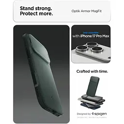 Чохол Spigen Optik Armor для iPhone 17 Pro Max Abyss Green (ACS09901) - мініатюра 13