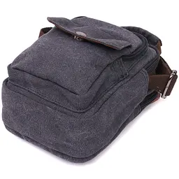 Компактна чоловіча сумка із щільного текстилю Vintage 14,5х19х10,5 см sum0028965 - мініатюра 5