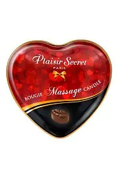 Масажна свічка-сердечко Plaisirs Secrets Chocolate 35 мл - мініатюра 2
