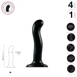 Насадка для страпону Strap-On-Me P&G-Spot Dildo силікон розмір M - мініатюра 4