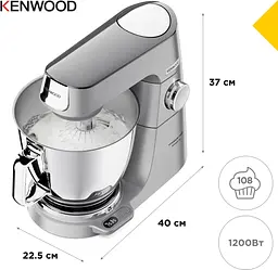 Кухонна машина Kenwood KVL 85.704 SI Titanium Chef Baker XL - мініатюра 5
