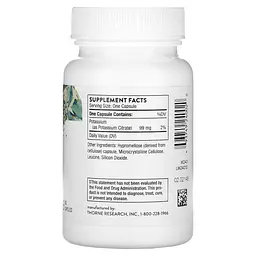 Цитрат калію Thorne Potassium Citrate, 90 вегакапсул - мініатюра 2