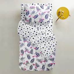 Набір простирадло полуторне 155х240 DARK BLUE / STARS COSAS (4822052057032) - мініатюра 4