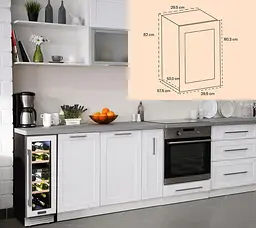 Винний холодильник Klarstein Vinovill17 Built-In Duo (10034725) - мініатюра 5