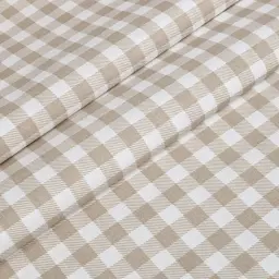 Дитяче простирадло Cosas Beige Check 110х160 см бежево-біле (BeigeCheck_110x160) - мініатюра 7
