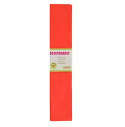 Бумага гофрированная 1Вересня светло-красная 55% 50 х 200 см 10 шт. (705393)