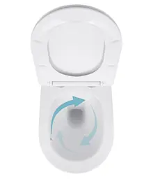 Унітаз підвісний Qtap Jay Ultra Quiet White, з сидінням Slim Duroplast/ Soft-close/ Release QT07335175W - мініатюра 5