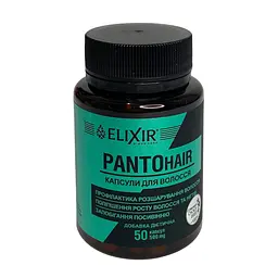 Дієтична добавка Elixir PANTOhair для зміцнення волосся 50 капсул