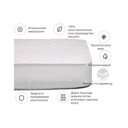 Наматрацник MirSon Стандарт тенсел (Modal) Aloe Vera 310 140x200 см (2200000355065) - мініатюра 2
