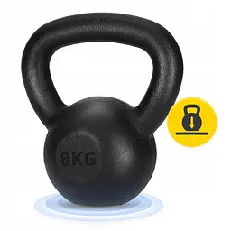 Гиря металева 4FIZJO 8 кг Black (P-5907739319821) - мініатюра 6