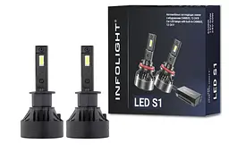 Комплект світлодіодних ламп Infolight S1 H1 50W - мініатюра 6