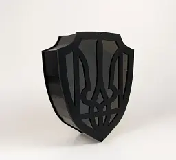 Коробка чорна з прозорою кришкою щит
