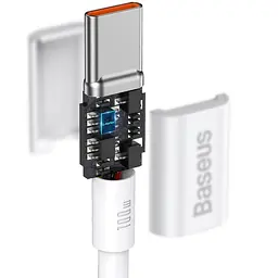 Дата кабель Baseus Superior Series Fast Charging Type-C to Type-C PD 100W (1m) (CATYS-B) Білий - мініатюра 4
