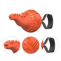 Іграшка для cобак Gigwi Dinoball Динозавр зі звуком, що вимикається 14 см - мініатюра 5