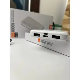Повербанк зовнішній акумулятор WUW Y93 10000 mAh білий - мініатюра 3
