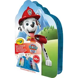 Переносний набір для малювання Crayola Paw Patrol з фломастерами та розмальовками - мініатюра 4