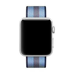 Ремінець Creasted для годинника Apple Watch 38 мм 40 мм нейлоновий з пряжкою, Blue with dark blue - мініатюра 2